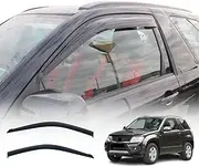 OAD4X4 Weathershields Compatible with Suzuki Grand Vitara 3 Doors 2006-2018, Weather Shields Window Visors Wind Deflectors Sun Rain Guard 2PCS Set