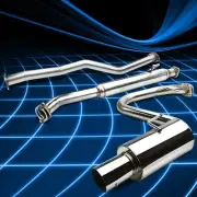 For 05-10 Scion tC 2.4L I4 4" Muffler Round Tip Racing Catback Exhaust System