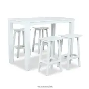 Matzo Outdoor Bar Table - White