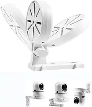 Dome Camera Wall Mount L-Type Stand Cam Bracket Ceiling Support Base Holder for CCTV Baby Monitor Security IP Webcam Indoor Outdoor (Mounting + Punch-Free Sticky Screws)