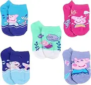 [Peppa Pig] Little Girl's 5 Pack No Show Socks