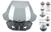 Adjustable 3 inches Front Windshield for Can-Am Ryker 600 900 Sport Rally