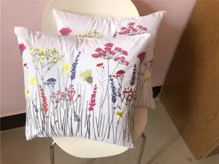 簡約現代植物花卉抱枕套 100純棉沙發靠背抱枕套 (7.5折)