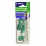 STAHL Masonry Kit 7mm Drill With 25mm Green Wall Plugs