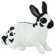 Bullyland Hare Black White Animal Figure 64611 NEW