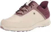 [FootJoy] Women's Stratos Golf Shoe, Vanilla/Merlot, 5