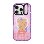iPhone 16 Pro Impact Ring Stand Case MagSafe Compatible Calling Bear