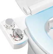 oolong Bidet, Non-Electric Dual Nozzle Bidet Sprayer, Jet Toilet with Pressure Control, Retractable Toilet Sprayer Set, Adjustable Water Temperature and Cleaning Mode(Front and Back Cleaning)