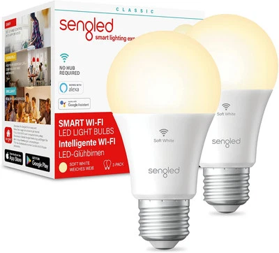 Sengled Smart Bulbs That Work with Alexa, WiFi Light Bulbs LED E27 Compatibal