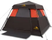 3-4 Person / 6 Person Instant Setup Camping Tent Weatherproof & Quick Pop-Up ...