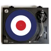 MOD Target Turntable Slipmat for Vinyl Records 12" DJ Slip Mat ska punk vinyls