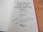 Nothing Left to Fear from Hell, Alan Warner, SIGNED FIRST EDITION,1st imp. NEW