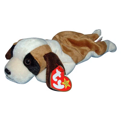 Ty Beanie Baby Bernie - MWMT, Dog