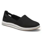 Cloudsteppers by Clarks Womens Breeze Step II Black Slip-On Sneakers SZ 12M