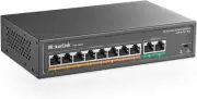 MokerLink 10 Port PoE Switch with 8 PoE+, 2 Fast Ethernet UpLink,...