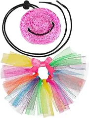 BESPORTBLE Pet Costume Props Lizard Tutu Skirt Hat for Bearded Dragon for Parties Celebrations