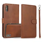iPhone 14 /13 /12 /11 Plus Pro Max Case, Detachable Magnetic Leather Wallet TPU Case, Brown - iPhone 14