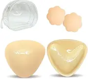 [ZHXKSH] Sticky Push-Up Bra Pads, Double-Sided Reusable Inserts for Bikini, Dress, Swimsuit, Ultra Instant Lift