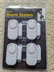 4 Pack Alarm Home Alert System