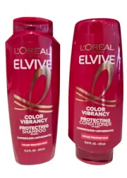 NEW 2 L'Oreal Elvive Color Vibrancy Intensive Shampoo & Conditioner, 12.6 Oz EA