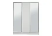 SPACEMASTER BABYLON Large Robe with 2 Mirrored Doors and 1 Panel Door