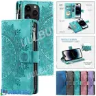 For iPhone 16 15 14 13 12 11 Pro Max XS/R SE 8 7 Case Leather Wallet Flip Cover