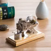Steam Power Hot Air Stirling Engine Motor Mini Model Lab Metal Construction
