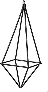 Air Plant Holder Quadrilateral Hanging Rack Room Decor for Living Room Balcony Iron Black Golden 7cm 2.8in 9.5cm 3.7in 19cm 7.5in (高硬度ワイヤ)