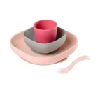 Béaba Silicone Meal Set - Plate, Bowl, Cup and Spoon - BRAND NEW