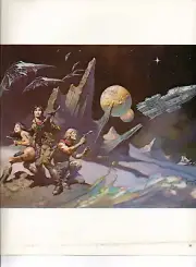1980 full Color Plate "Space Attack" by Frank Frazetta Fantastic GGA Print