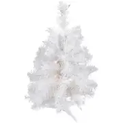 Northlight 18" Pre-Lit Snow White Artificial Christmas Tree - Clear Lights