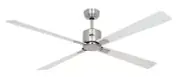 Smart Ceiling Fan Remote Control Dc Fan Neo 152cm Matt Chrome White Grey