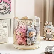 Clear Display Case for LABUBU Plush Doll,Hanging Display Case,Protective Case,Clear Acrylic Storage Box with Dust and Moisture Proof,with Protective Shell(Doll Not Included)