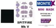 Montex 1/48 SUPERMARINE SPITFIRE Mk.V CANOPY & WHEELS PAINT MASK Hasegawa