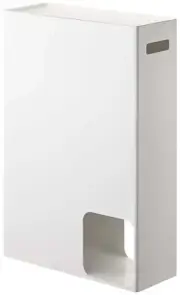 Yamazaki Toilet Paper Stocker White Plate 12 Rolls 2294