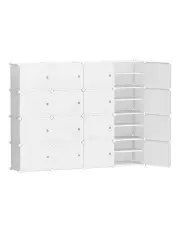 [Artiss] Shoe Box Rack DIY 16 Storage Cube in Stackable White