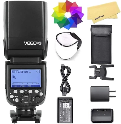 Godox V860III-N Camera Flash Speedlite Light for Nikon Camera,2.4G HSS 1/8000S,4