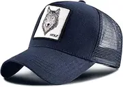[Baynetin] Baseball Cap for Men Women,5 Panel Adjustable Plain Trucker Cap Mesh Back Sports Casual Cap Summer Sun Hat for Unisex