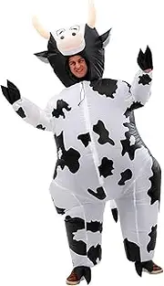 LUVSHINE Inflatable Costume Adult Fancy Dress for Halloween, Christmas, Party, Birthday, Gifts (Cow Costume)