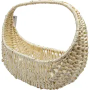 Urban Crafter Bleached Split Willow Basket with Handle Large 44 x 28 x 15cm