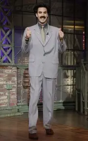 Actor Sacha Baron Cohen as Borat arrives on October 9 2006 TV Old Photo 2