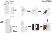 Door Window Alarm Magnetic Burglar Alert Sensor Loud Door Alarms for Ki 15 Pack