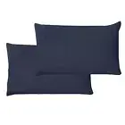 Brushed Cotton Pillowcases Standard Set of 2,Soft and Cozy Wrinkle Slip Silk ...