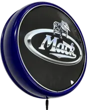 Mack Truck Semi Trailer LED Bar Lighting Wall Sign Light Button Blue