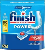 Finish Power Dishwasher Tablets Lemon 80 Pack