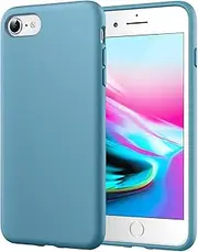 JETech Silicone Case for iPhone SE 3/2 (2022/2020 Edition), iPhone 8 and iPhone 7, 4.7-Inch, Silky-Soft Touch Full-Body Protective Case, Shockproof Cover with Microfiber Lining (Cornflower)