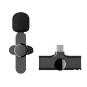 Vlog Live Wireless Microphone Mini Audio Mic With Type-C Receiver Plug&Play