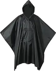 Lenotos Military Poncho, Waterproof Camouflage Army Poncho, Multi Use Rip Stop Military Rain Poncho