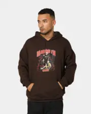 [Goat Crew] Goat Crew Man Down Hoodie Brown - Size 2XL 2XL Brown