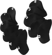 Kisangel Golf Head Covers Set 11pcs Driver Covers Fashion Cool Portable for Men Women
